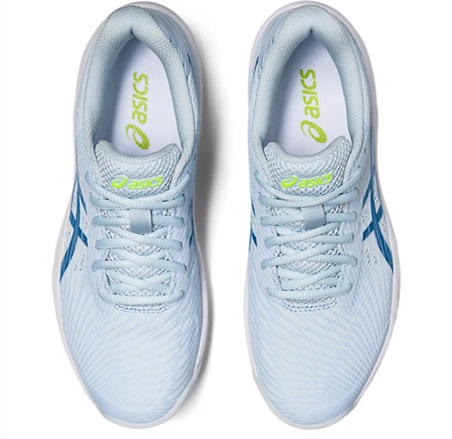 Asics women's gel game tennis shoes - white/blue/orange top